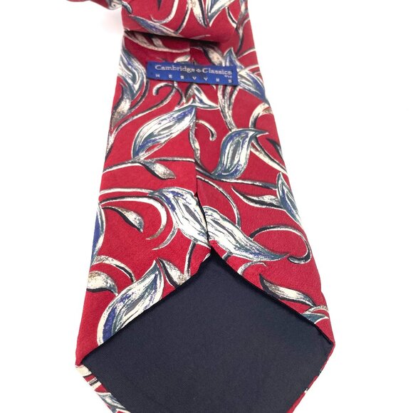 Cambridge Classics Mervyns Mens Silk Necktie Vintage Accessory Office Work - Picture 4 of 6